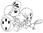coloriage diddl Pimboli